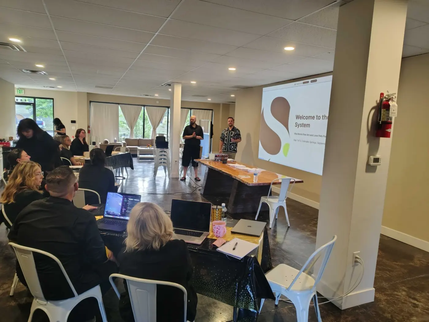 Sales Surge training the Vita Brevis Fine Art team on location in Colorado Springs